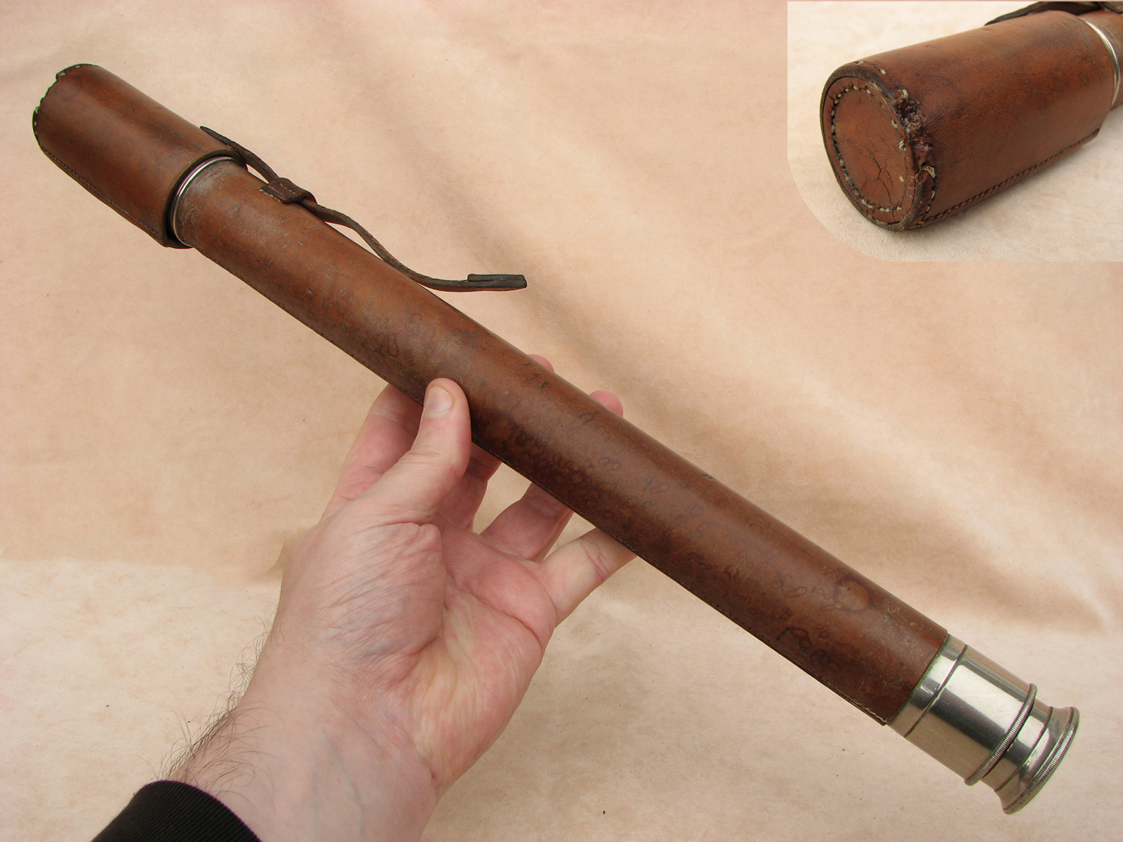 Early 20th Century single draw Officer of the Watch telescope